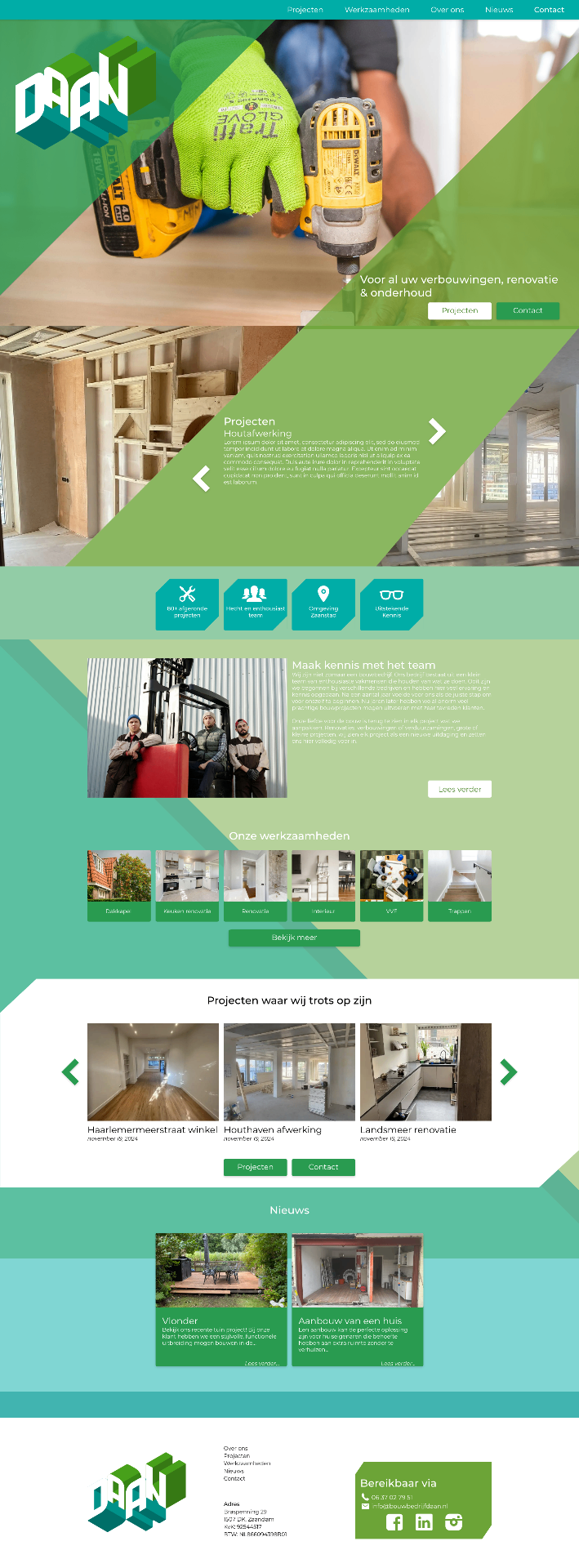 Daan Construction Website