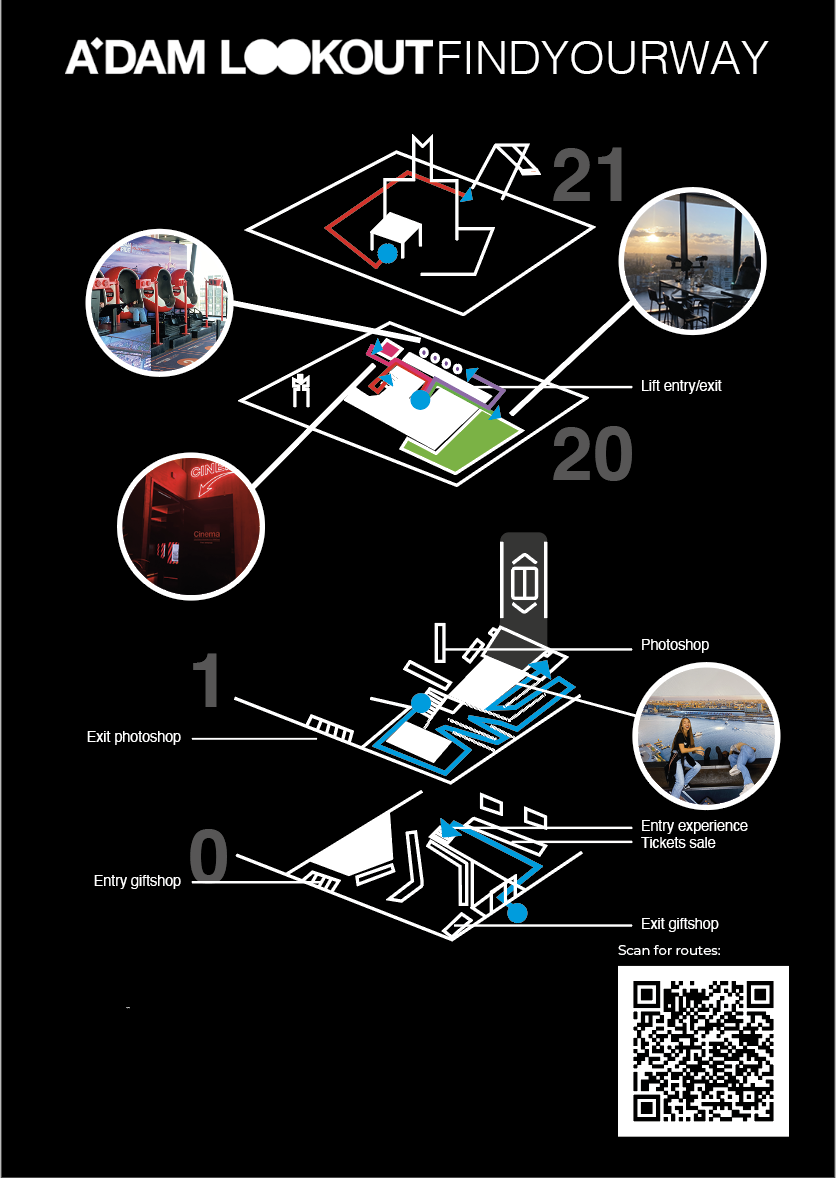 A'DAM Lookout — Wayfinding